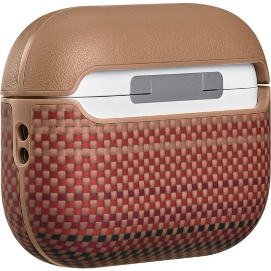 Husă Magnetică Pitaka din Fibră de Aramidă, Sunset - AirPods Pro 3 Husă Magnetică Pitaka din Fibră de Aramidă, Sunset - AirPods Pro 3 (Pro 3, APM2502) by www.silkase.ro