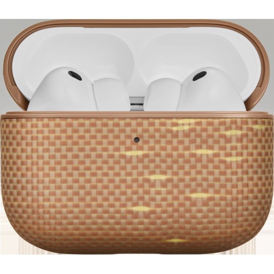 Husa Pitaka Magnetică din Fibră de Aramidă, Golden Glint - AirPods Pro 3 Husa Pitaka Magnetică din Fibră de Aramidă, Golden Glint - AirPods Pro 3 (Pro 3, APM2504) by www.silkase.ro