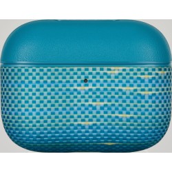 Husă Magnetică Pitaka din Fibră de Aramidă, Lucid Blue - AirPods Pro 3 Husă Magnetică Pitaka din Fibră de Aramidă, Lucid Blue - AirPods Pro 3
