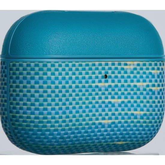Husă Magnetică Pitaka din Fibră de Aramidă, Lucid Blue - AirPods Pro 3 Husă Magnetică Pitaka din Fibră de Aramidă, Lucid Blue - AirPods Pro 3 (Pro 3, APM2505) by www.silkase.ro