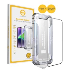 Folie sticla Mobile Origin pentru iPhone 14 Plus / 13 Pro Max, cu aplicator