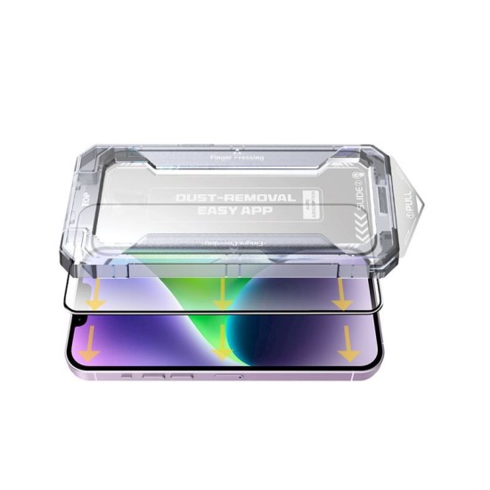 Folie sticla Mobile Origin pentru iPhone 14 Plus / 13 Pro Max, cu aplicator (iPhone 13 Pro Max, SGZ-i14Plus) by www.silkase.ro