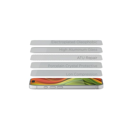 Set 2 folii sticla Mobile Origin pentru iPhone 14 Plus / 13 Pro Max, cu aplicator (iPhone 13 Pro Max, SGA-i14Plus-2pk) by www.silkase.ro