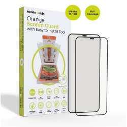 Set 2 folii sticla transparente cu sistem de montare Mobile Origin Screen Guard compatibil cu iPhone 11 / XR