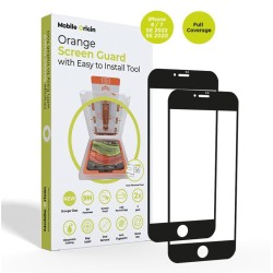 Set 2 folii sticla transparente cu sistem de montare Mobile Origin Screen Guard compatibil cu iPhone 7 / 8 / SE 2022 / SE 2020