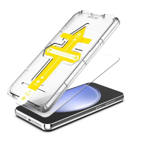 Folie sticla transparenta cu sistem de montare Mobile Origin Screen Guard compatibil cu Samsung Galaxy A54 5G (Ingredi, SGZ-GA54) by www.silkase.ro