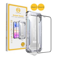 Folie sticla cu sistem de montare Mobile Origin Screen Guard compatibil cu iPhone 11 / XR Black