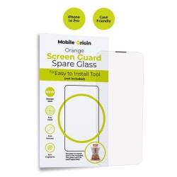 Folie sticla de rezerva pentru kit Mobile Origin Orange Screen Guard Spare compatibila cu iPhone 14 Pro Clear