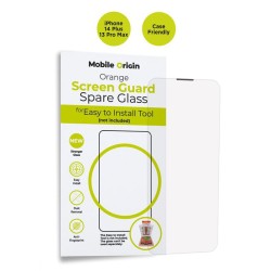 Folie sticla Mobile Origin pentru iPhone 14 Plus/13 Pro Max, orange