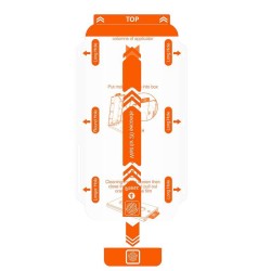 Folie sticla de rezerva pentru kit Mobile Origin Orange Screen Guard Spare compatibila cu iPhone 13 Mini Clear