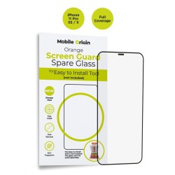 Folie sticla de rezerva pentru kit Mobile Origin Orange Screen Guard Spare compatibila cu iPhone 11 Pro / XS / X Black