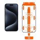 Set 2 folii sticla cu sistem de montare Mobile Origin Orange Screen Guard compatibil cu iPhone 15 Pro Black (Ingredi, SGA-F-i15Pro-2pk) by www.silkase.ro