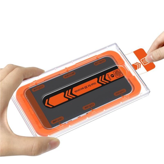 Set 2 folii sticla cu sistem de montare Mobile Origin Orange Screen Guard compatibil cu iPhone 15 / 15 Pro Clear (Mobile Origin, Ingredi) by www.silkase.ro Set 2 folii sticla cu sistem de montare Mobile Origin Orange Screen Guard compatibil cu iPhone 15 / 15 Pro Clear (Ingredi, SGA-i15Pro-2pk) by www.silkase.ro