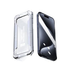 Folie sticla cu sistem de montare Mobile Origin Yellow Screen Guard compatibila cu iPhone 15 Pro Max Black Folie sticla cu sistem de montare Mobile Origin Yellow Screen Guard compatibila cu iPhone 15 Pro Max Black