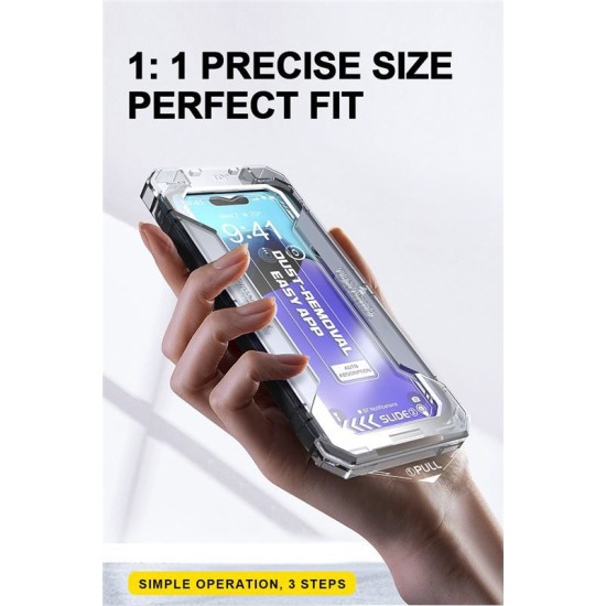 Folie sticla cu sistem de montare Mobile Origin Yellow Screen Guard compatibila cu iPhone 15 Pro Max Black (Mobile Origin, Ingredi) by www.silkase.ro Folie sticla cu sistem de montare Mobile Origin Yellow Screen Guard compatibila cu iPhone 15 Pro Max Black (Ingredi, SGZ-i15ProMax) by www.silkase.ro