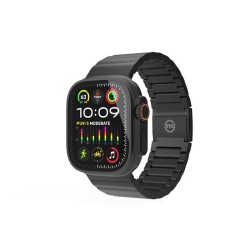 Curea titan Mobile Origin Titanium compatibila cu Apple Watch 4/5/6/7/8/9/SE/Ultra1/2 42/44/45/49mm Black