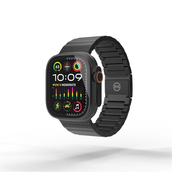 Curea titan Mobile Origin Titanium compatibila cu Apple Watch 4/5/6/7/8/9/SE/Ultra1/2 42/44/45/49mm Black (Mobile Origin, Ingredi) by www.silkase.ro Curea titan Mobile Origin Titanium compatibila cu Apple Watch 4/5/6/7/8/9/SE/Ultra1/2 42/44/45/49mm Black (Ingredi, AWTB-TITAN-BLK) by www.silkase.ro