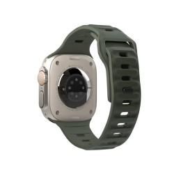 MOBILE ORIGIN Curea Apple Watch 49/46/45/44mm (Ultra 3-1/Seria 11), Verde Măsliniu MOBILE ORIGIN Curea Apple Watch 49/46/45/44mm (Ultra 3-1/Seria 11), Verde Măsliniu