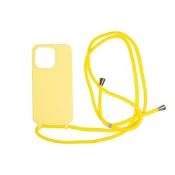 Husa Mobile Origin Lanyard compatibila cu iPhone 14 Pro Yellow