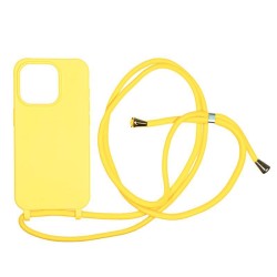 Husa Mobile Origin Lanyard compatibila cu iPhone 15 Pro Yellow
