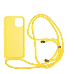 Husa Mobile Origin Lanyard compatibila cu iPhone 15 Yellow