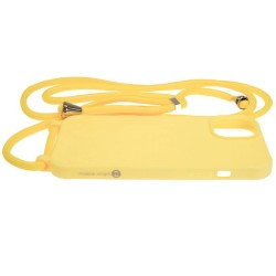 Husa Mobile Origin Lanyard compatibila cu iPhone 14 Yellow