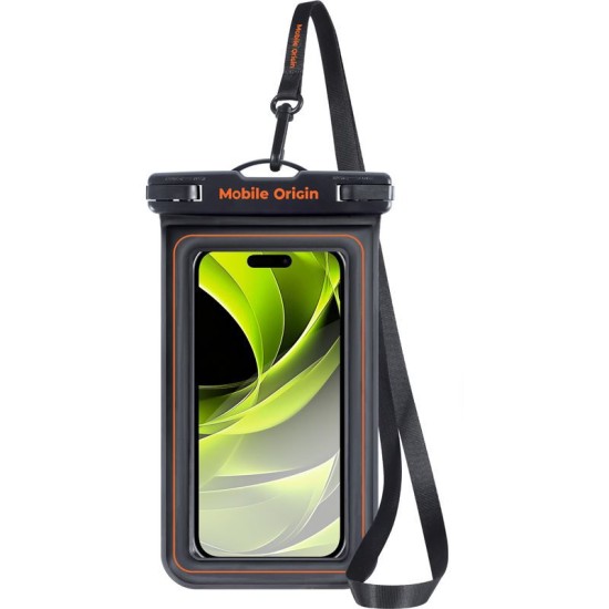 Husa waterproof universala Mobile Origin pentru dispozitive 6.5 inch, IPX8, Negru/Portocaliu (Huse Waterproof și Subacvatice, DBL-BLK-ORG01) by www.silkase.ro