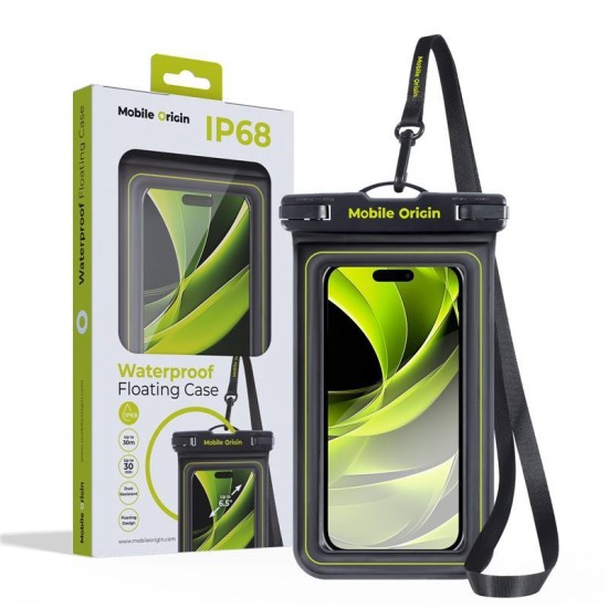 Husa waterproof universala Mobile Origin pentru dispozitive 6.5 inch, IPX8, Negru/Verde (Mobile Origin, Accesorii telefoane) by www.silkase.ro Husa waterproof universala Mobile Origin pentru dispozitive 6.5 inch, IPX8, Negru/Verde (Huse Waterproof și Subacvatice, DBL-BLK-GRN01) by www.silkase.ro