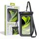 Husa waterproof universala Mobile Origin pentru dispozitive 6.8 inch, IPX8, Negru/Verde (Huse Waterproof și Subacvatice, DBXL-BLK-GRN01) by www.silkase.ro