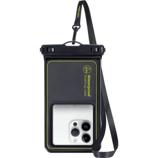 Husa waterproof universala Mobile Origin pentru dispozitive 6.8 inch, IPX8, Negru/Verde (Huse Waterproof și Subacvatice, DBXL-BLK-GRN01) by www.silkase.ro