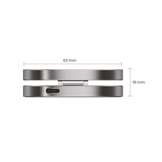 Incarcator Wireless 3 in 1 Mobile Origin TravelCharge PRO, Compatibil MagSafe, 15W, Cablu USB-C inclus, Argintiu (Mobile Origin, Incarcatoare) by www.silkase.ro Incarcator Wireless 3 in 1 Mobile Origin TravelCharge PRO, Compatibil MagSafe, 15W, Cablu USB-C inclus, Argintiu (Incarcatoare, TC31-UC-SLV) by www.silkase.ro