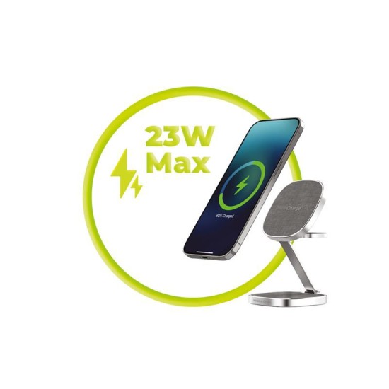 Incarcator Wireless 3 in 1 Mobile Origin TravelCharge PRO, Compatibil MagSafe, 15W, Cablu USB-C inclus, Argintiu (Mobile Origin, Incarcatoare) by www.silkase.ro Incarcator Wireless 3 in 1 Mobile Origin TravelCharge PRO, Compatibil MagSafe, 15W, Cablu USB-C inclus, Argintiu (Incarcatoare, TC31-UC-SLV) by www.silkase.ro