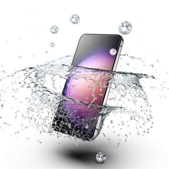 Folie sticla transparenta cu sistem de montare Mobile Origin Screen Guard compatibila cu Samsung Galaxy S24 (Ingredi, SGZ-GS24) by www.silkase.ro