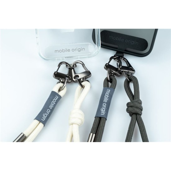 Snur pentru Telefon Mobile Origin Lanyard, 6 mm, Negru, Lungime 82-163 cm (Încărcătoare Rețea, LYR-UNI-BLK) by www.silkase.ro