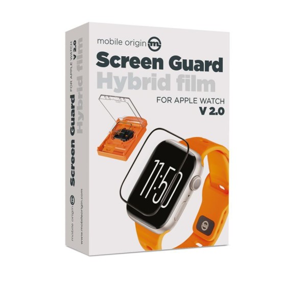 Folie hibrida cu sistem de montare Mobile Origin Screen Guard compatibila cu Apple Watch 7/8/9 41mm Black (Mobile Origin, Ingredi) by www.silkase.ro Folie hibrida cu sistem de montare Mobile Origin Screen Guard compatibila cu Apple Watch 7/8/9 41mm Black (Ingredi, SGA-AW41) by www.silkase.ro