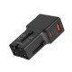 Incarcator retea tip adaptor Mobile Origin Travel, EU/US/UK/AU, 25W, USB/USB-C, Negru (Incarcatoare, TAD25-2P-BLK) by www.silkase.ro
