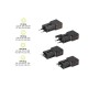 Incarcator retea tip adaptor Mobile Origin Travel, EU/US/UK/AU, 25W, USB/USB-C, Negru (Incarcatoare, TAD25-2P-BLK) by www.silkase.ro