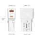 Incarcator retea tip adaptor Mobile Origin Travel, EU/US/UK/AU, 25W, USB/USB-C, Alb (Incarcatoare, TAD25-2P-WHT) by www.silkase.ro