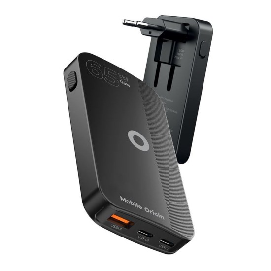 Incarcator retea Mobile Origin GaN 3, USB, 2x USB-C, 65W, Design slim, Negru (Mobile Origin, Incarcatoare) by www.silkase.ro Incarcator retea Mobile Origin GaN 3, USB, 2x USB-C, 65W, Design slim, Negru (Incarcatoare, GAN-65W-SLM-BLK) by www.silkase.ro