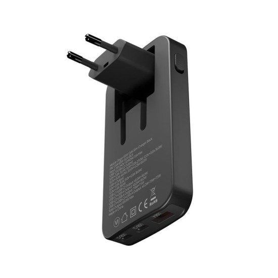 Incarcator retea Mobile Origin GaN 3, USB, 2x USB-C, 65W, Design slim, Negru (Mobile Origin, Incarcatoare) by www.silkase.ro Incarcator retea Mobile Origin GaN 3, USB, 2x USB-C, 65W, Design slim, Negru (Incarcatoare, GAN-65W-SLM-BLK) by www.silkase.ro