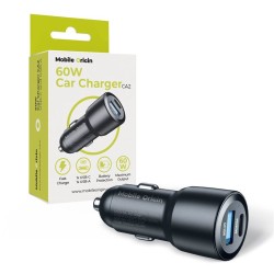 Incarcator auto Mobile Origin, 60W USB-C and USB-A