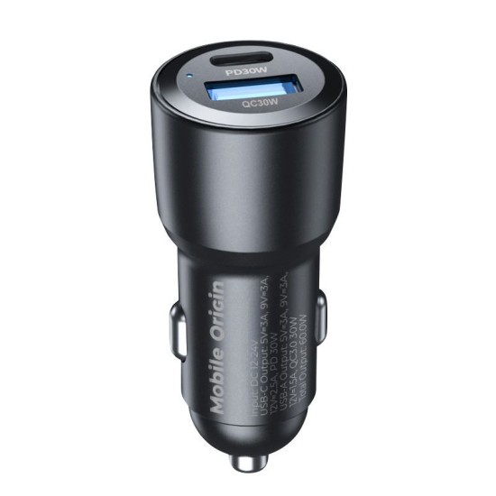 Incarcator auto Mobile Origin, 60W USB-C and USB-A (Mobile Origin, Incarcatoare Auto) by www.silkase.ro Incarcator auto Mobile Origin, 60W USB-C and USB-A (Incarcatoare Auto, FRL-CCH60W-01) by www.silkase.ro
