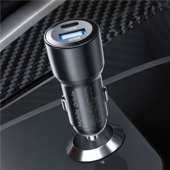 Incarcator auto Mobile Origin, 60W USB-C and USB-A (Mobile Origin, Incarcatoare Auto) by www.silkase.ro Incarcator auto Mobile Origin, 60W USB-C and USB-A (Incarcatoare Auto, FRL-CCH60W-01) by www.silkase.ro