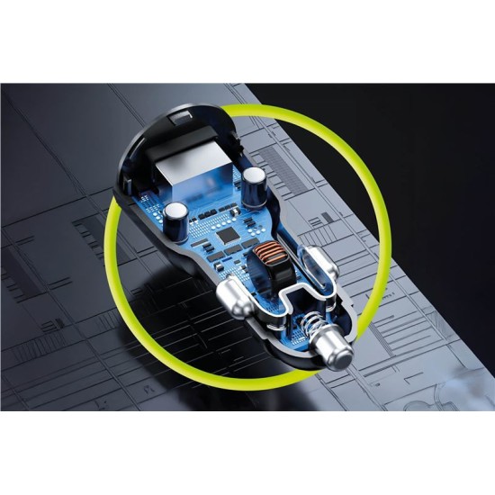 Incarcator auto Mobile Origin, 60W USB-C and USB-A (Mobile Origin, Incarcatoare Auto) by www.silkase.ro Incarcator auto Mobile Origin, 60W USB-C and USB-A (Incarcatoare Auto, FRL-CCH60W-01) by www.silkase.ro