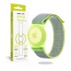 Husa si curea Mobile Origin Strap compatibila cu Apple AirTag Green (Ingredi, FRL-ATSTR-GRV) by www.silkase.ro