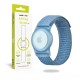 Husa si curea Mobile Origin Strap compatibila cu Apple AirTag Blue (Ingredi, FRL-ATSTR-BLU) by www.silkase.ro