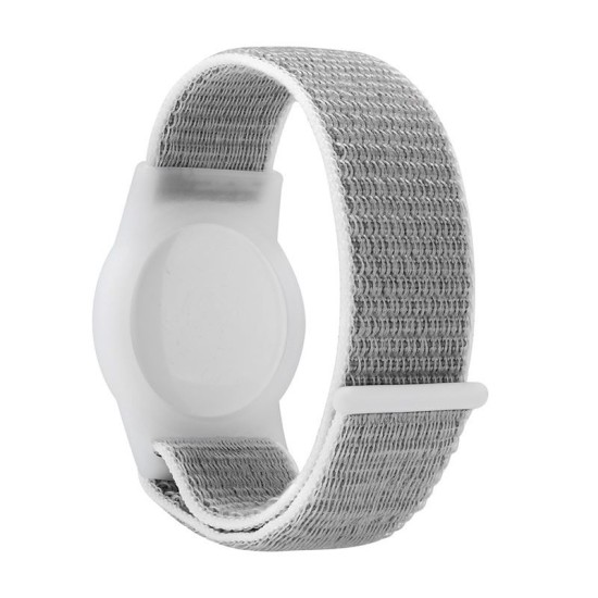 Husa si curea Mobile Origin Strap compatibila cu Apple AirTag Grey (Ingredi, FRL-ATSTR-GRY) by www.silkase.ro