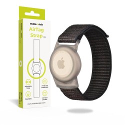 Husa si curea Mobile Origin Strap compatibila cu Apple AirTag Black