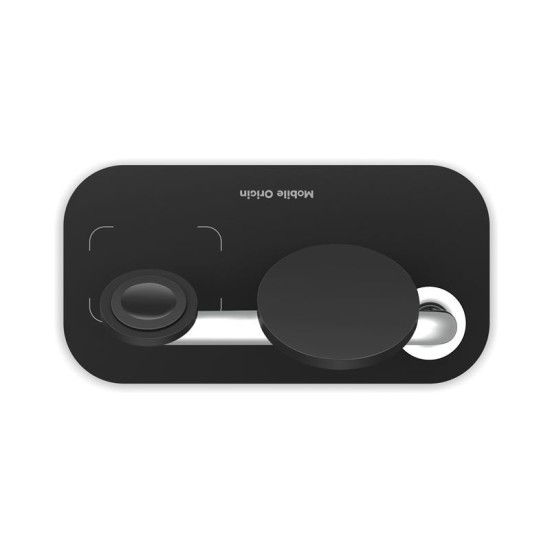 Statie de incarcare 3 in 1 Mobile Origin Magnetic, Compatibila MagSafe, Wireless Charge, 15W, Cablu USB-C inclus, Negru (Mobile Origin, Incarcatoare) by www.silkase.ro Statie de incarcare 3 in 1 Mobile Origin Magnetic, Compatibila MagSafe, Wireless Charge, 15W, Cablu USB-C inclus, Negru (Incarcatoare, FRL-WCH-31-BLK) by www.silkase.ro