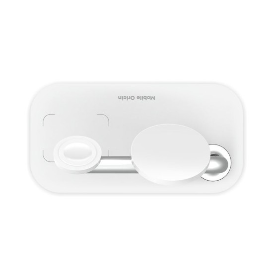 Statie de incarcare 3 in 1 Mobile Origin Magnetic, Compatibila MagSafe, Wireless Charge, 15W, Cablu USB-C inclus, Alb (Mobile Origin, Incarcatoare) by www.silkase.ro Statie de incarcare 3 in 1 Mobile Origin Magnetic, Compatibila MagSafe, Wireless Charge, 15W, Cablu USB-C inclus, Alb (Incarcatoare, FRL-WCH-31-WHT) by www.silkase.ro